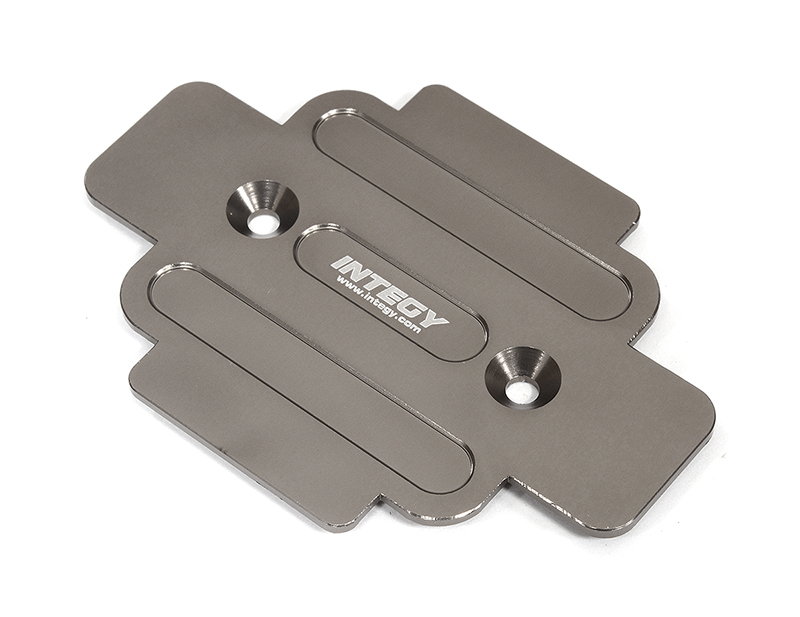 C31949GREY Billet Machined Center Gearbox Bottom Plate for Losi 1/8 LMT & LMT 2.0 4WD - Image 1