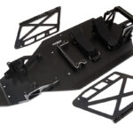 Black Billet Machined Chassis Upgrade Conversion Kit for Losi 2WD 22S Drag Car