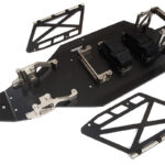 Grey Billet Machined Chassis Upgrade Conversion Kit for Losi 2WD 22S Drag Car