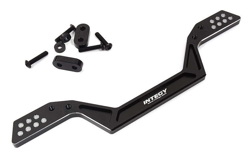 C31954BLACK Billet Machined Wide Rear Shock Tower Add-On for Team Associated DR10 Drag - Image 1