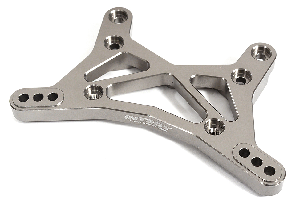 C31955GREY Billet Machined Front Shock Tower for Losi 1/10 2WD RTR 22S Drag, ST & SCT - Image 1