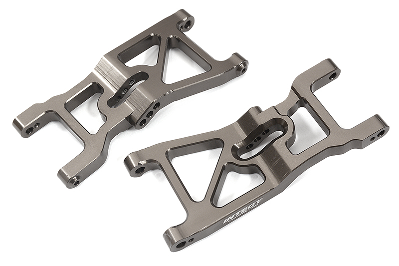 C31958GREY Billet Machined Front Lower Suspension Arms for Losi 1/10 22S Drag - Image 1