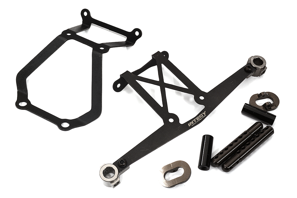 C31962GREY Metal Alloy Front Bumper Brace & Body Mount Set for Losi 1/10 22S Drag - Image 1