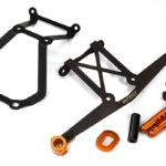 Metal Alloy Front Bumper Brace & Body Mount Set for Losi 1/10 22S Drag
