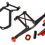 Metal Alloy Front Bumper Brace & Body Mount Set for Losi 1/10 22S Drag