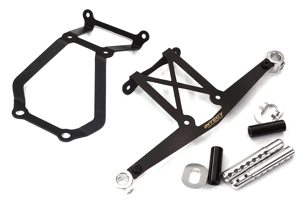 C31962SILVER Metal Alloy Front Bumper Brace & Body Mount Set for Losi 1/10 22S Drag - Image 1