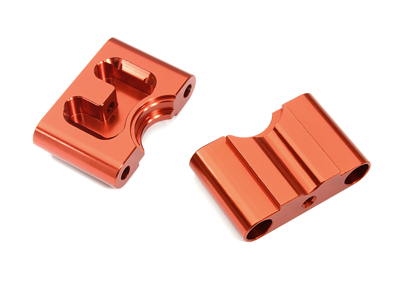 C31969RED Billet Machined Center Diff Mounts for Losi 1/8 LMT & LMT 2.0 4WD Monster Truck - Image 1