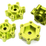 Billet Machined 17mm Hex-to-6 Bolt Wheel Adapters for Losi 1/8 LMT 1.0