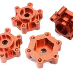 Billet Machined 17mm Hex-to-6 Bolt Wheel Adapters for Losi 1/8 LMT 1.0