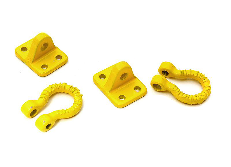 C31975YELLOW Realistic Alloy Bow Shackles & Brackets w/ No Hardware - Image 1