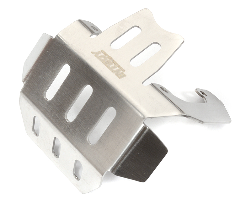 C31977 Stainless Steel Front Axle Protection Skid Plate for Axial SCX6 Crawler - Image 1