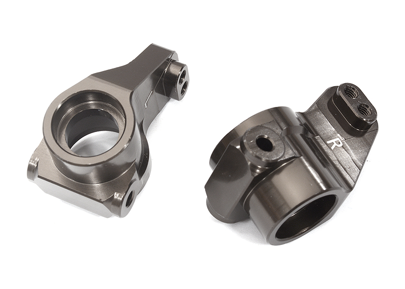 C31980GREY Billet Machined Rear Hub Carriers for Losi 1/10 2WD RTR 22S Drag, ST & SCT - Image 1
