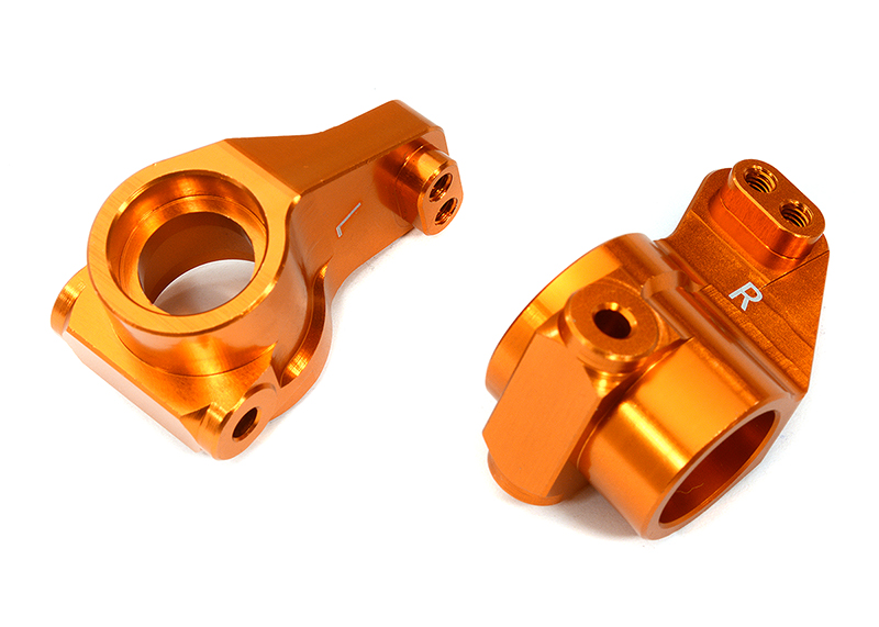 C31980ORANGE Billet Machined Rear Hub Carriers for Losi 1/10 2WD RTR 22S Drag, ST & SCT - Image 1