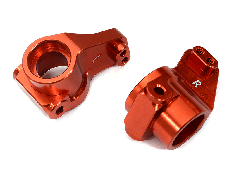 C31980RED Billet Machined Rear Hub Carriers for Losi 1/10 2WD RTR 22S Drag, ST & SCT - Image 1