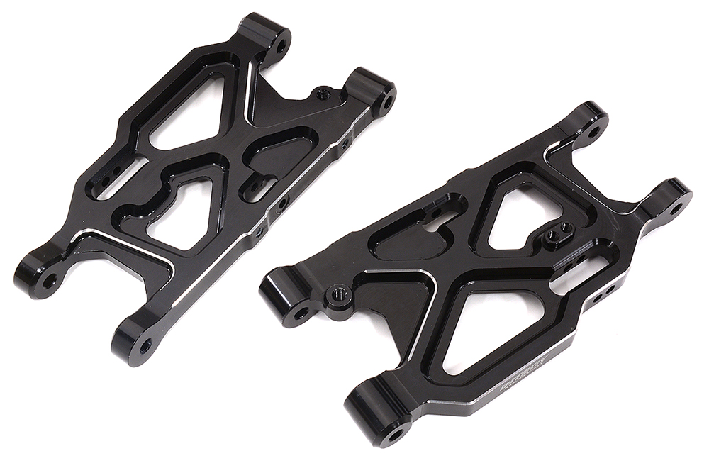 C31981BLACK Billet Machined Rear Lower Suspension Arms for Arrma 1/7 Limitless AR330192 - Image 1