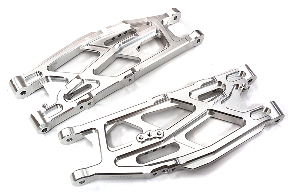 C31982SILVER Machined Rear Lower Suspension Arms for Arrma 1/8 Kraton 6S BLX V5 ARA330654 - Image 1