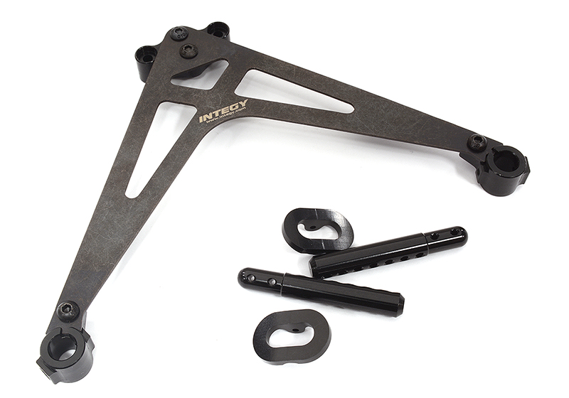 C31984BLACK Billet Machined Rear Body Posts & Mount Set for Losi 1/10 22S Drag - Image 1