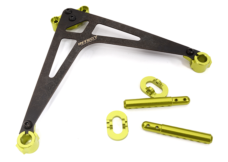 C31984GREEN Billet Machined Rear Body Posts & Mount Set for Losi 1/10 22S Drag - Image 1