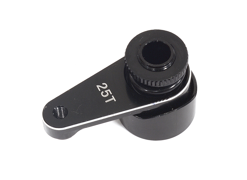 C31990BLACK Billet Machined 25T Alloy Servo Saver for Losi 1/8 LMT 1.0 4WD Monster Truck - Image 1