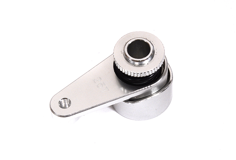 C31990SILVER Billet Machined 25T Alloy Servo Saver for Losi 1/8 LMT 1.0 4WD Monster Truck - Image 1