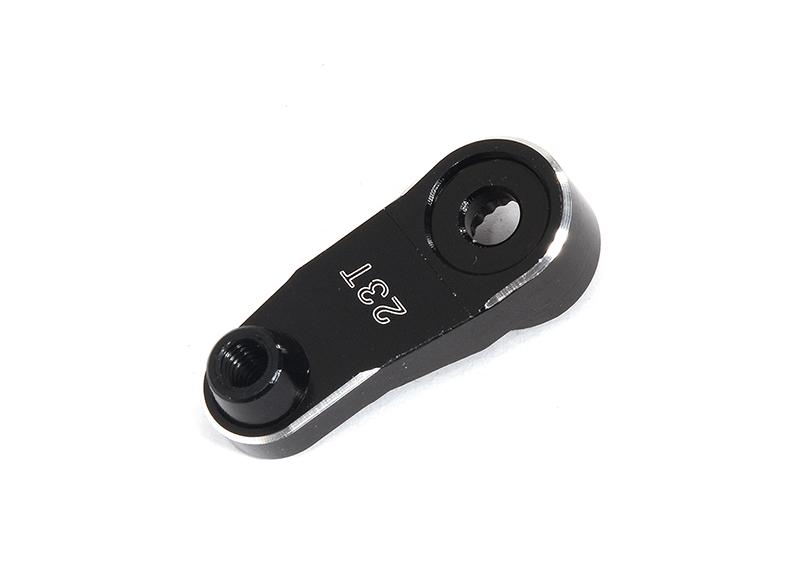C31991BLACK Black Billet Machined 23T Servo Arm for Losi 1/10 22S Drag, ST & SCT - Image 1