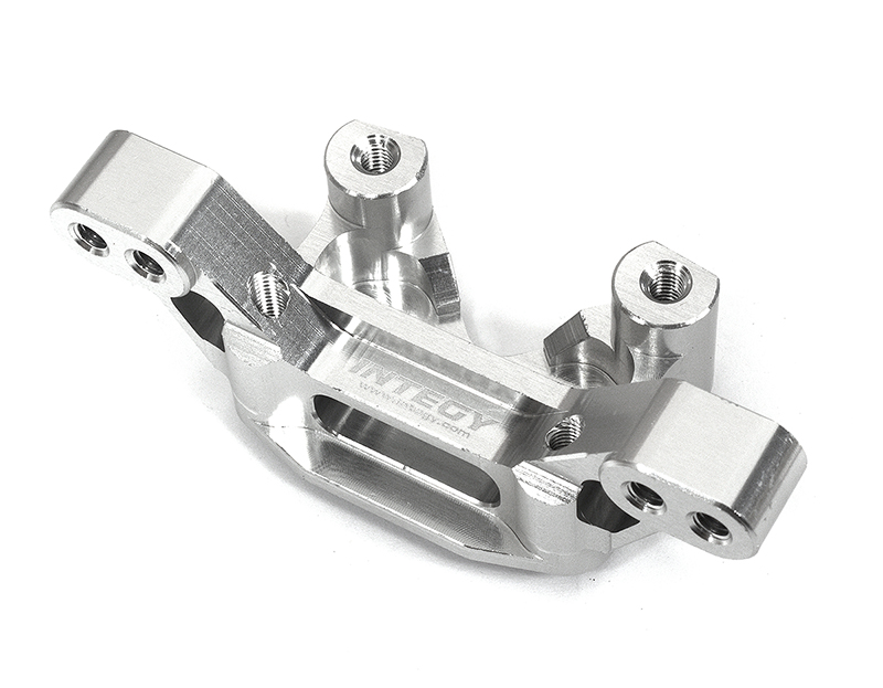 C31992SILVER Billet Machined Alloy Camber Block for Losi 1/10 22S Drag, ST & SCT - Silver - Image 1