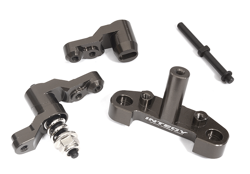 C31995GREY Billet Machined Steering Bellcrank Set for Losi 1/10 22S Drag, ST & SCT - Image 1