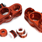 Red Billet Machined Steering Knuckles for Arrma 1/7 Limitless All-Road AR330187