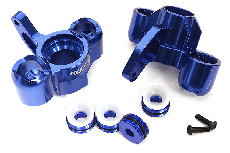 C31997BLUE Billet Machined Steering Knuckles for Arrma 1/8 Kraton 6S BLX V5 AR330505 - Image 1