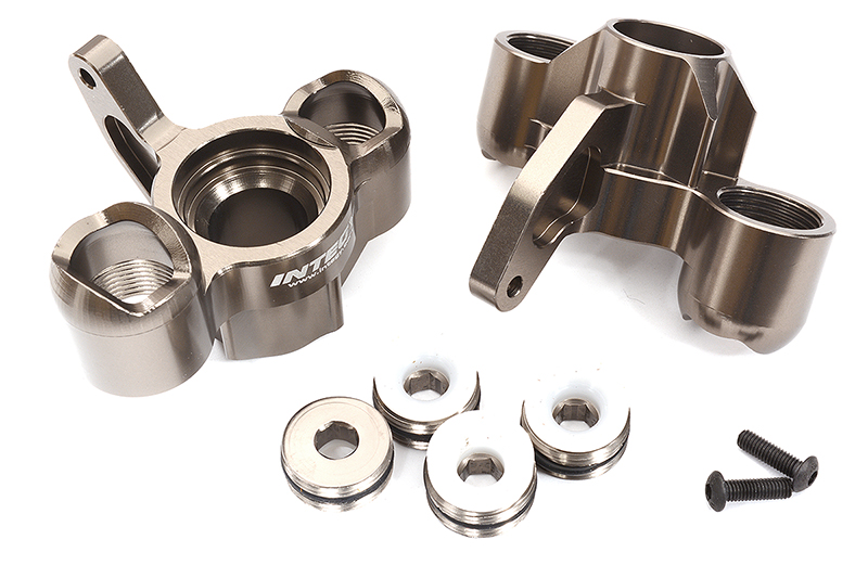 C31997GREY Billet Machined Steering Knuckles for Arrma 1/8 Kraton 6S BLX V5 AR330505 - Image 1