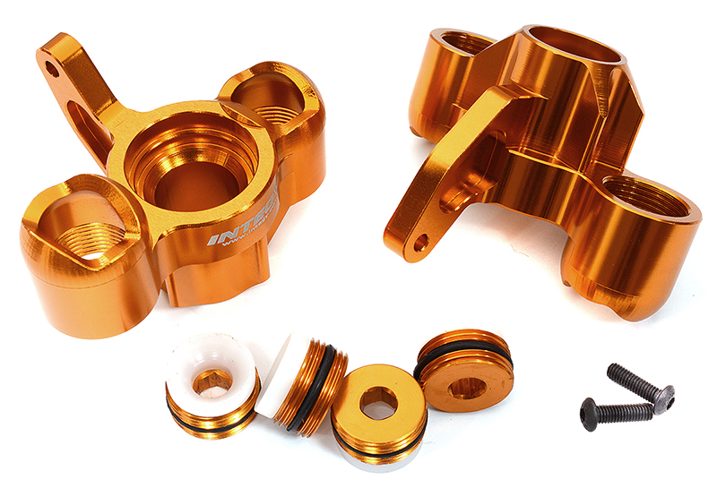 C31997ORANGE Billet Machined Steering Knuckles for Arrma 1/8 Kraton 6S BLX V5 AR330505 - Image 1