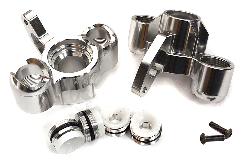 C31997SILVER Billet Machined Steering Knuckles for Arrma 1/8 Kraton 6S BLX V5 AR330505 - Image 1