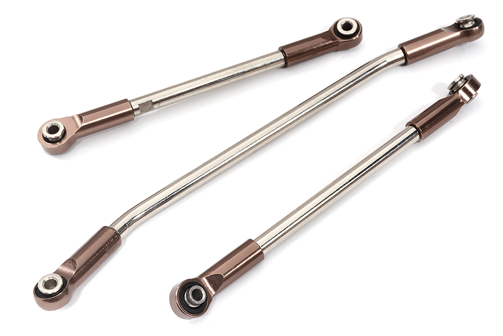 C31999BRONZE Billet Machined Steering Linkage Set(3) for Element RC 1/10 Scale Enduro Sendero - Image 1
