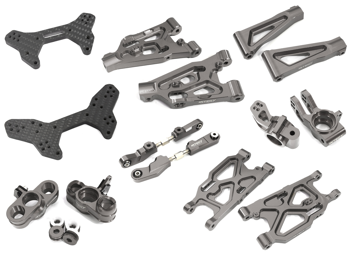 C32000GREY Billet Machined Suspension Conversion Kit for Arrma 1/7 Limitless All-Road - Image 1