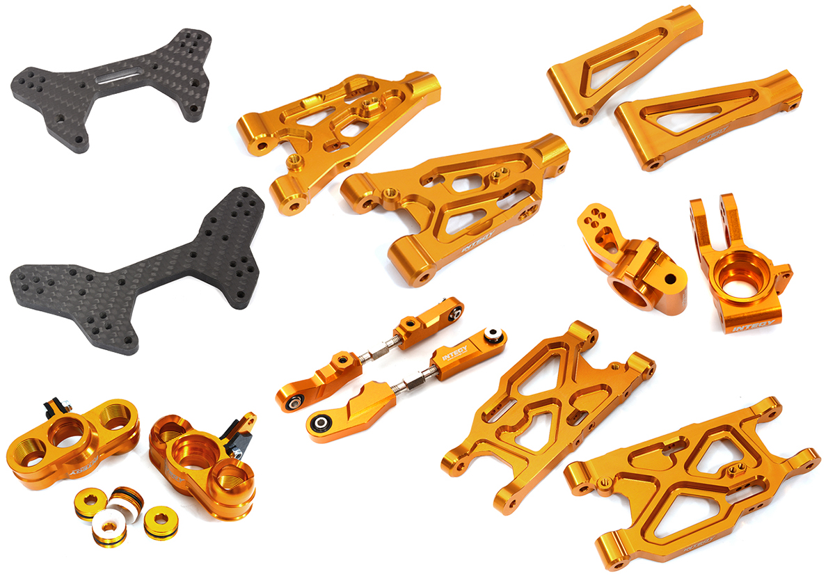 C32000ORANGE Billet Machined Suspension Conversion Kit for Arrma 1/7 Limitless All-Road - Image 1