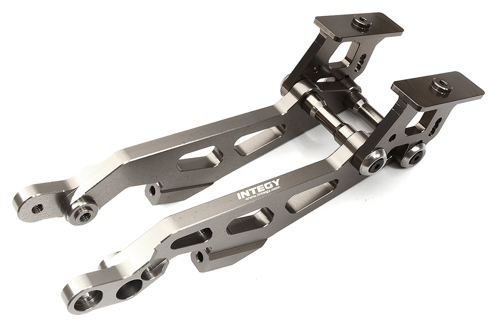 C32009GREY Billet Machined Alloy Wing Mount Set for Arrma 1/8 Kraton 6S BLX V5 AR320347 - Image 1