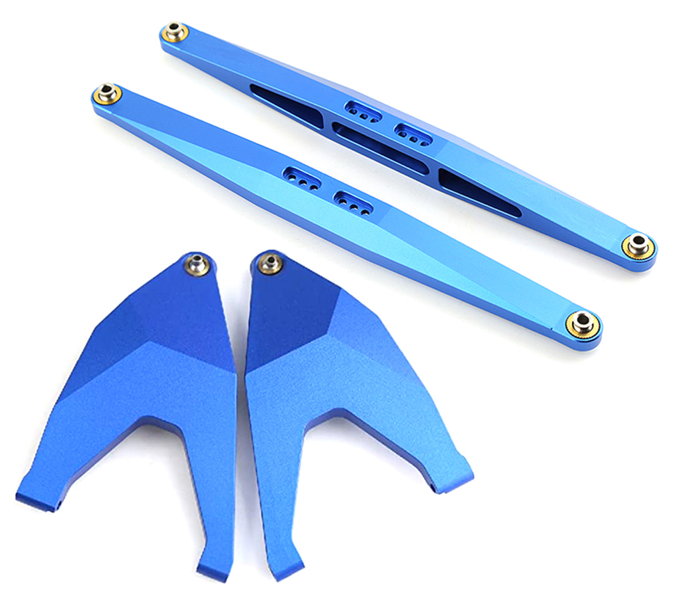 C32040BLUE Alloy Lower Suspension Arm Set for Traxxas 1/7 Unlimited Desert Racer 8533 8544 - Image 1