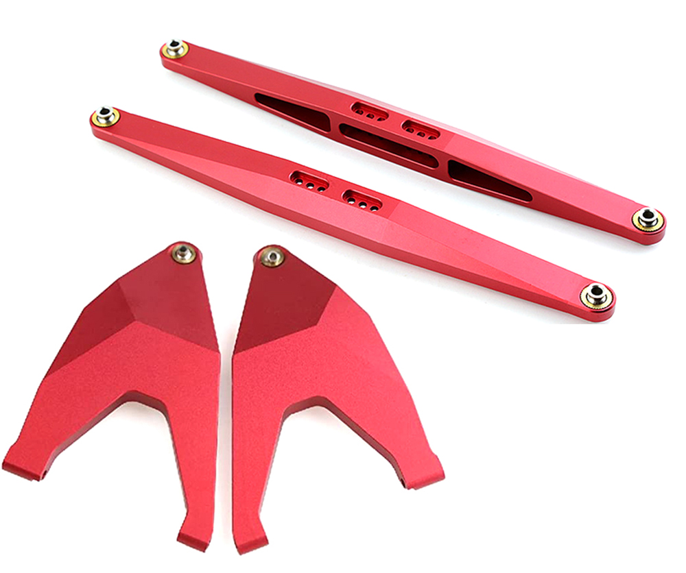 C32040RED Alloy Lower Suspension Arm Set for Traxxas 1/7 Unlimited Desert Racer 8533 8544 - Image 1