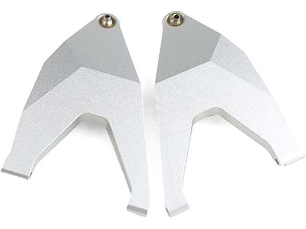 C32041SILVER Alloy Front Lower Suspension Arms for Traxxas 1/7 Unlimited Desert Racer 8533 - Image 1