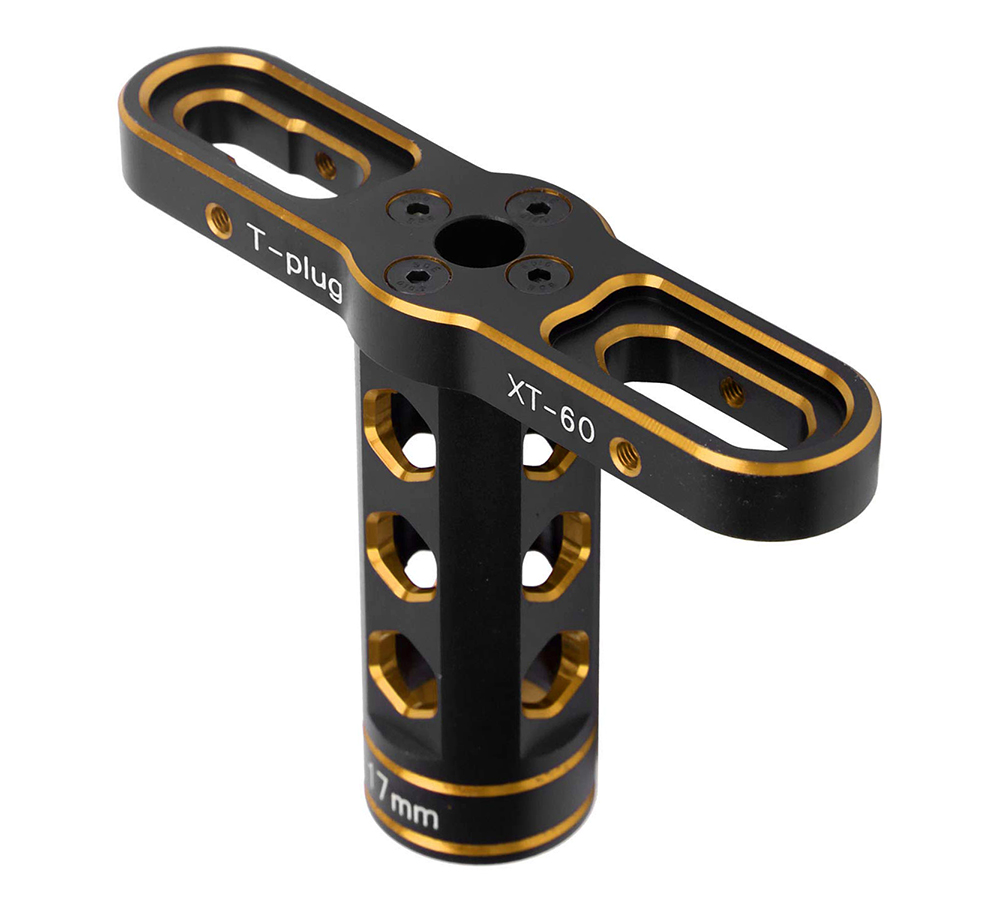 C32046GOLD Hex Socket Wrench for 17mm Hex Wheel Nut with Connector Soldering Stand - Gold - Image 1
