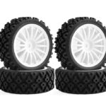 All Terrain Tire & Wheel Set for Tamiya TT01, TT02 & XV-01