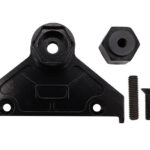 Black Machined Alloy Spare Tire Mount for Axial SCX6 Crawler