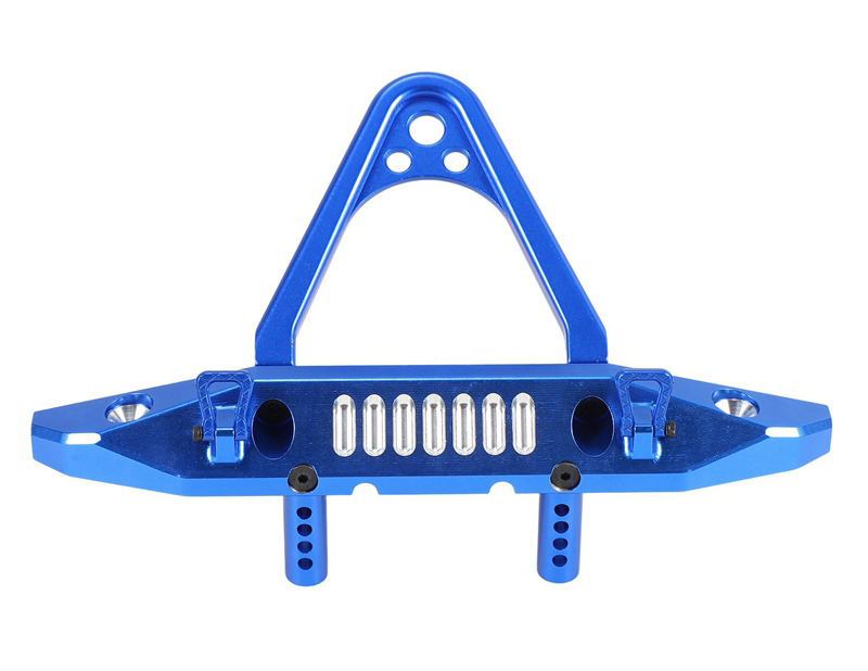 C32059BLUE Alloy Machined Front Bumper for Axial SCX6 Crawler 250002 - Image 1