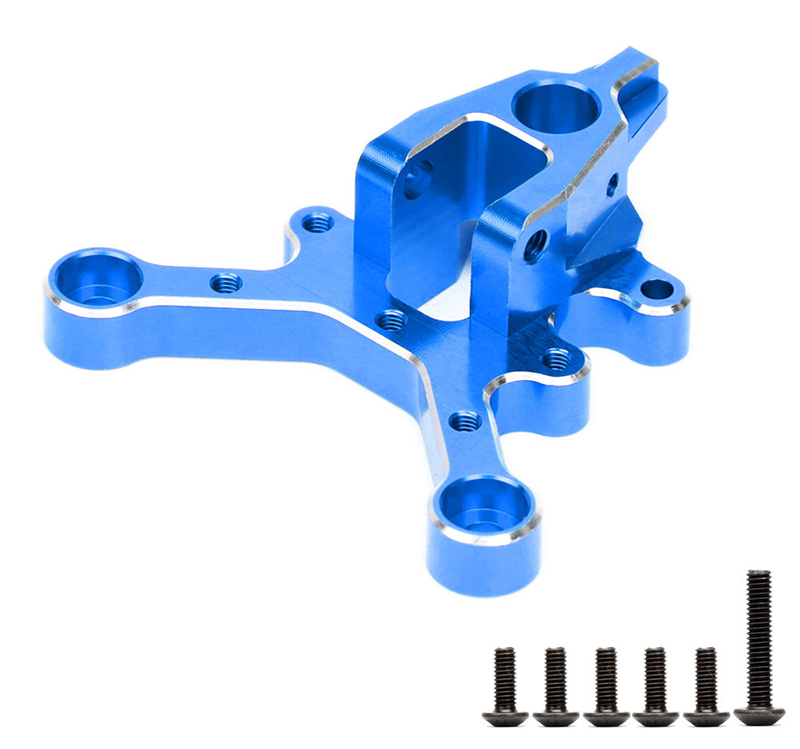 C32061BLUE Alloy Machined Front Center Mount for Arrma Kraton 6S & Limitless (ARA320500) - Image 1