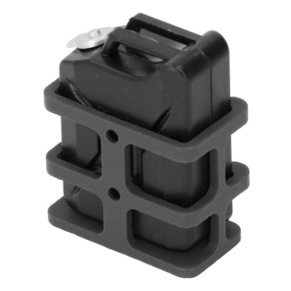 C32068BLACK Realistic Jerry Can Gas Fuel Tank w/ Mount for 1/10 Scale Rock Crawler - Image 1