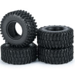 Realistic Rubber Tire Set for Axial SCX24 Crawler O.D.=54mm