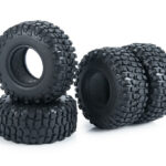 Realistic Rubber Tire Set for Axial SCX24 Crawler O.D.=54mm