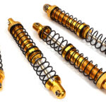 Gold Alloy 120mm Machined Shocks for 1/10 Scale RC Cars and Trucks