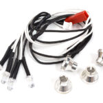5mm Size Alloy Machined LED Holder Kit with Four White LED Lights