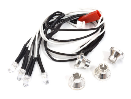 5mm Size Alloy Machined LED Holder Kit with Four White LED Lights
